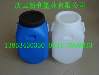 25升开口方塑料桶，25L开口塑料桶，25KG塑料桶新利塑业供应.